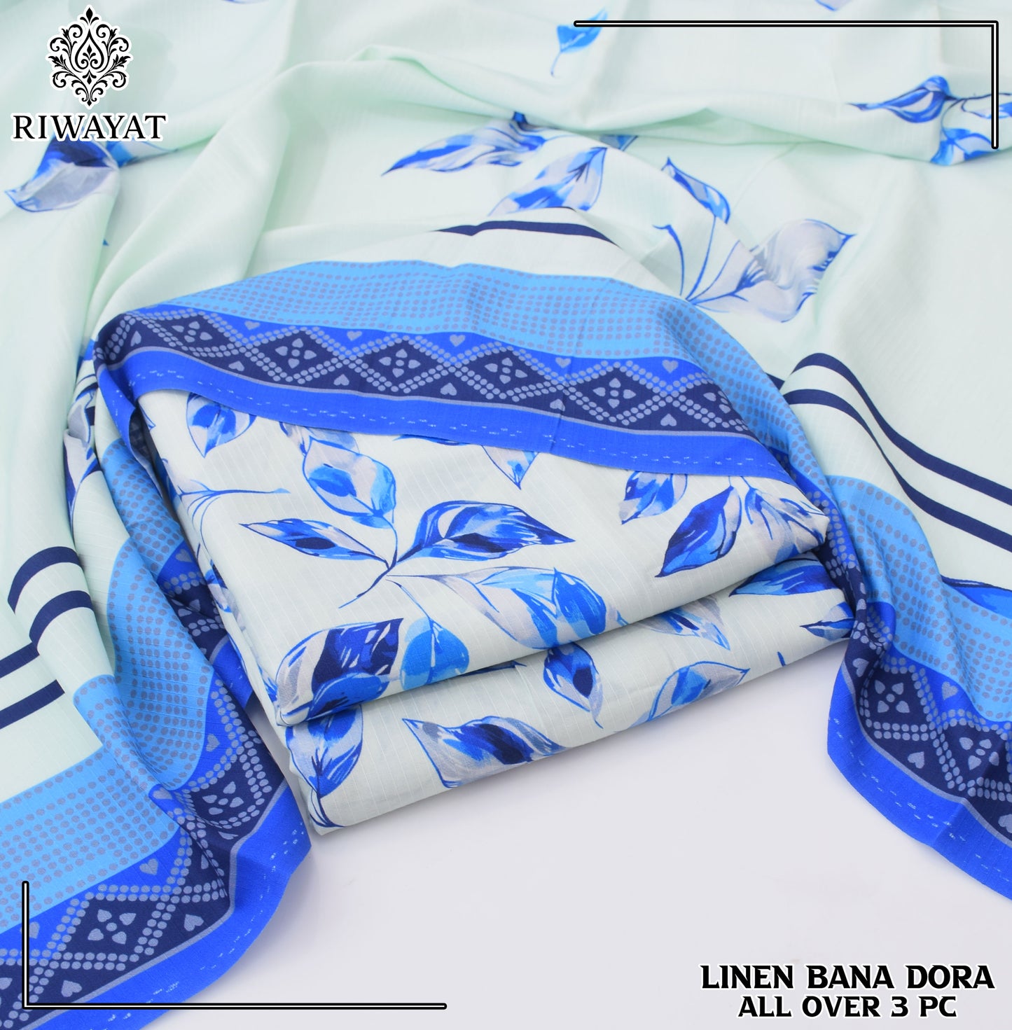 Linen Bana Dora All Over – 3 Piece Suit