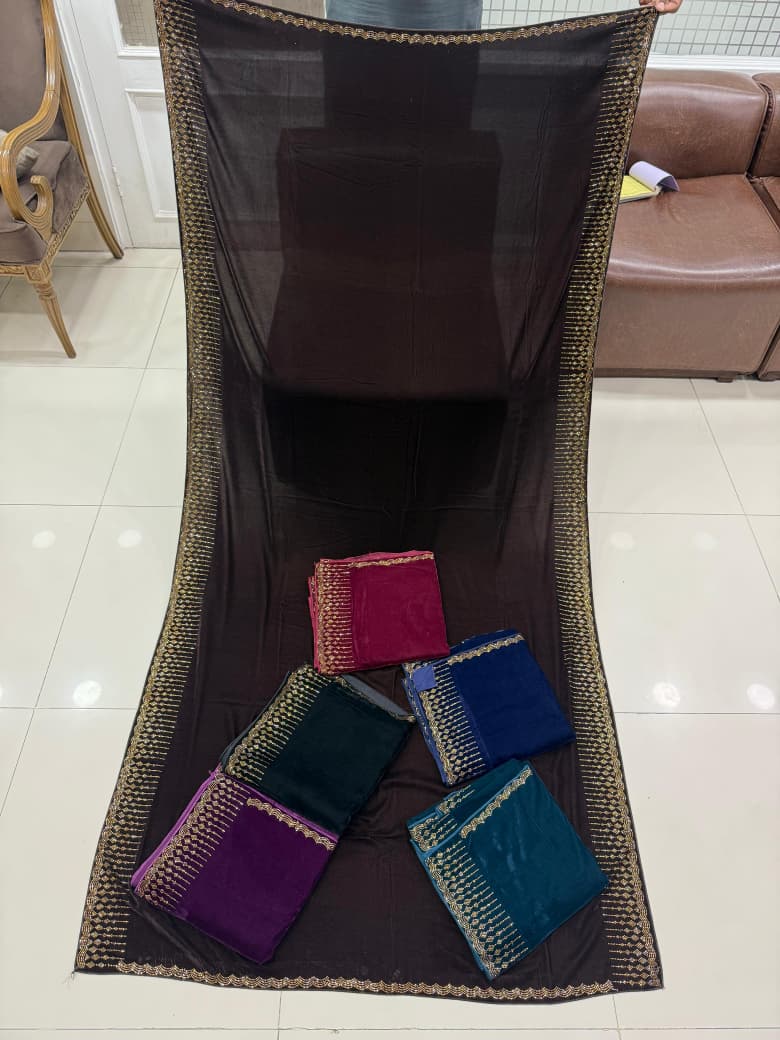 Velvet Fourcut Fourborder